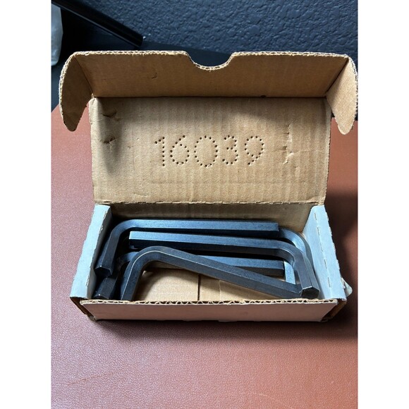 KLEIN TOOLS SL28 7/16" L Shaped Hex Key Allen Wrench Box of 6 Made in USA - Picture 3 of 4